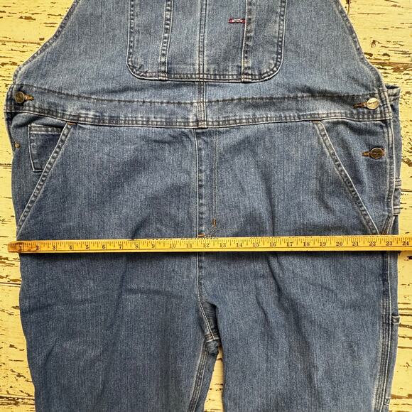Carhartt Women's Unline Denim Bibs Overalls WR008 Size XXL Short Y2K 28" inseam - Picture 8 of 10